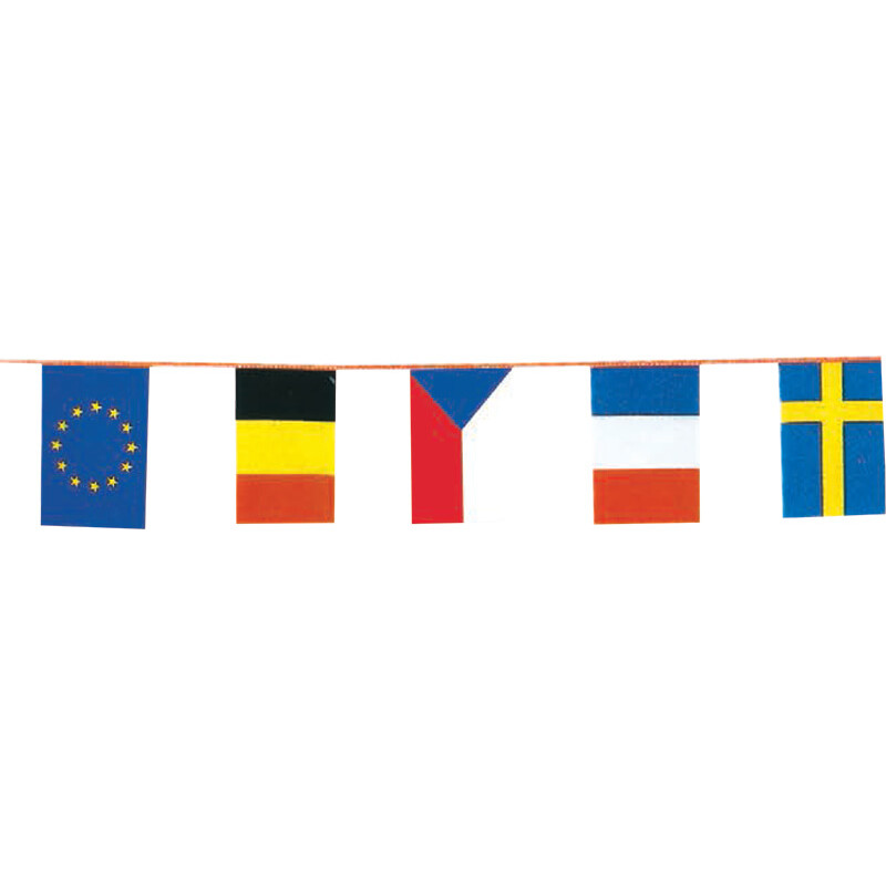 Guirlande de drapeau européen de la Coupe du monde[24 pays], drapeaux  européens, équipes décoratives de bunting