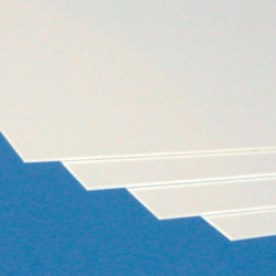 Plaque PVC expansé 3 mm blanc lisse L.200 x 100 cm