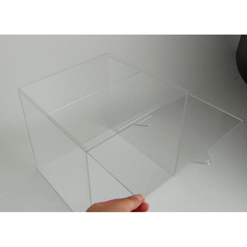 Pupitre en acrylique transparent avec plan incliné et horizontal