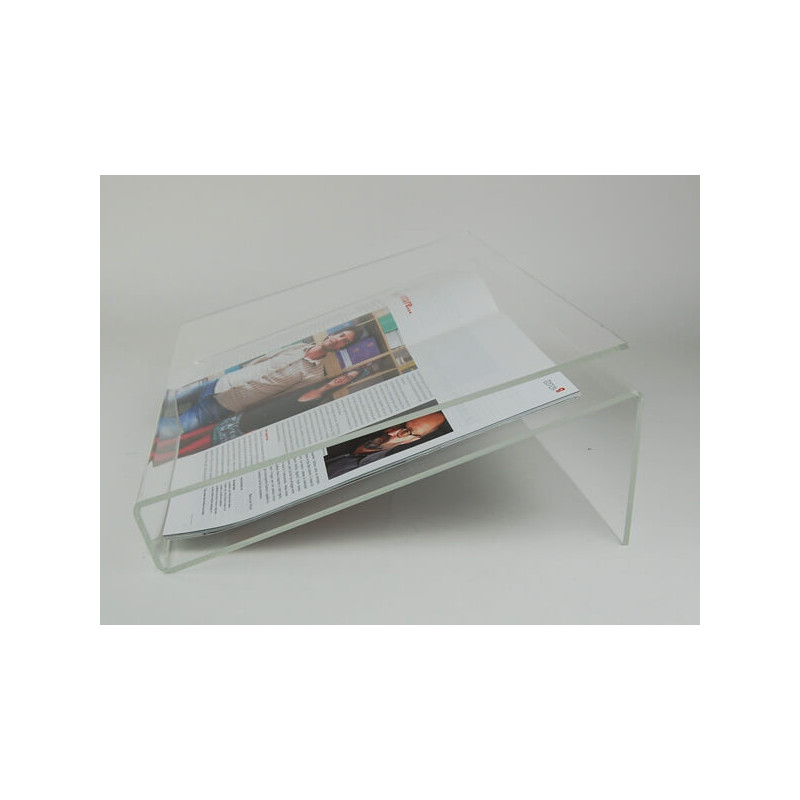 Support de livre en acrylique transparent, présentoir de table