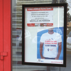 Vitrine d'affichage sur surface vitrée, visibilité : extérieur et intérieur # VT1001