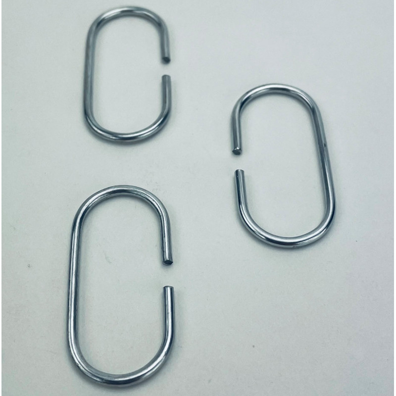 Crochet de suspension en métal en C - Accessoires de fixation PLV