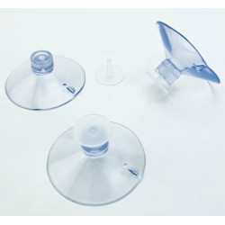 Ventouses transparentes en plastique pour table en verre, tête de