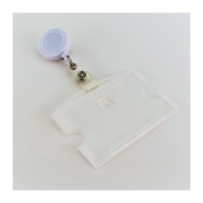 1 Porte-badge carte Navigo 83X105 mm avec cordon 2 Compartiment - Couleur  aléatoire