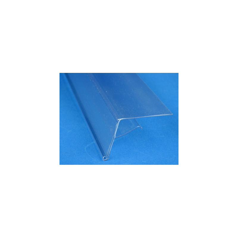 Porte étiquette transparent L120xH40mm – basculant - pour tablette verre -  RETIF
